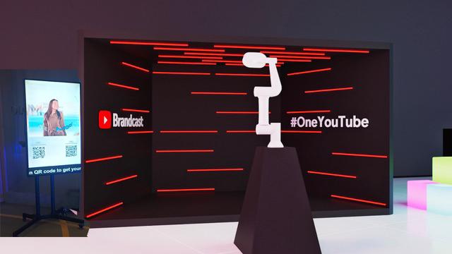 High-end glam bot capturing slow-motion footage at a luxury corporate event